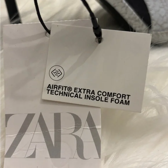 Zara 7.5 Women's Textured White Slingback Heels, brand new. - Picture 5 of 6